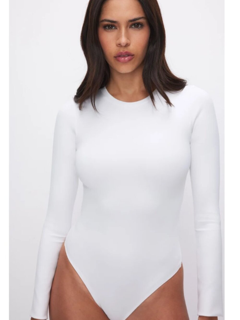 GOOD AMERICAN Sculpting Long Sleeve Scuba Bodysuit | Small